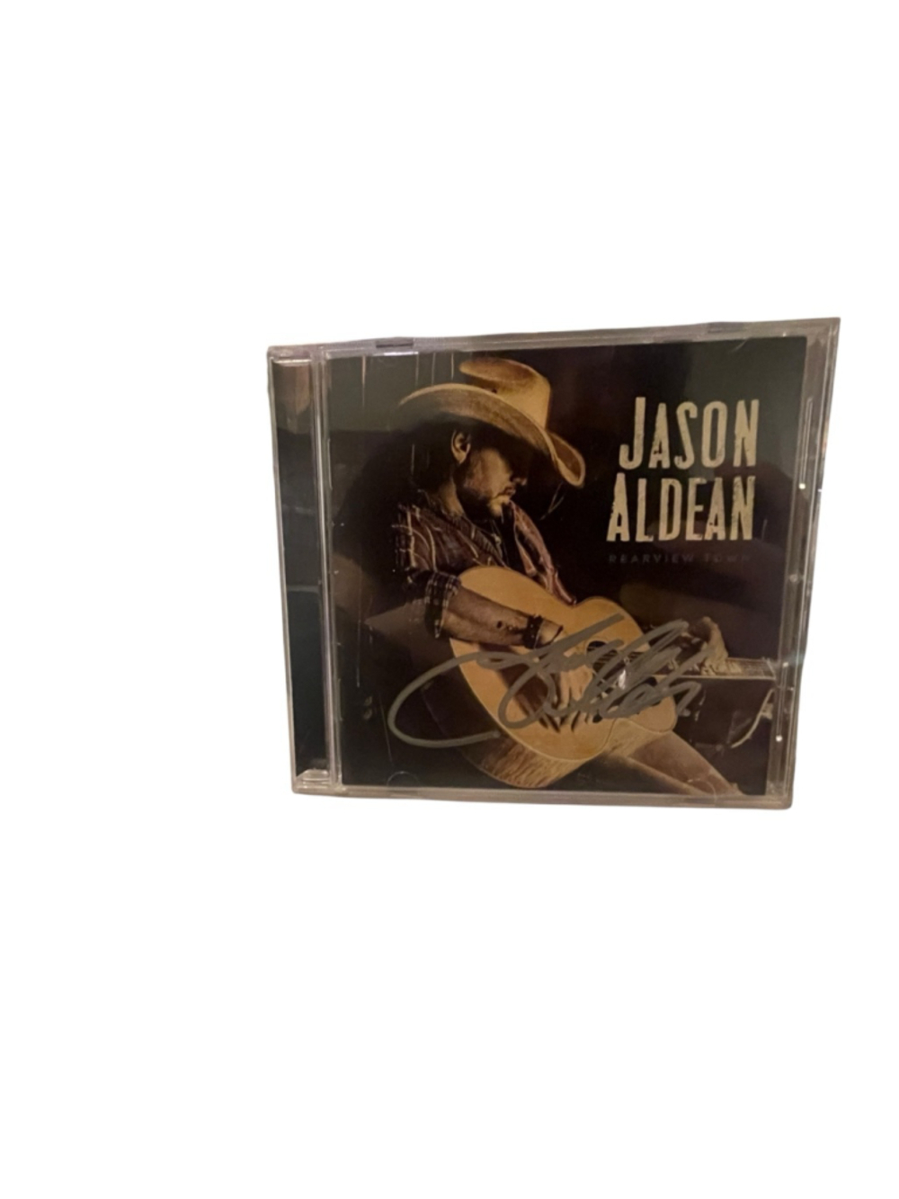 Autographed signed Broken Bow Records Jason Aldean Rearview Town CD - brand new